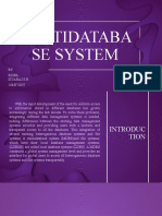 Multidatabase Systems (MDBS) & Opendatabase Connectivity (ODBC)