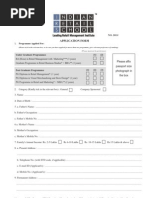 Application Form: Please Affix Passport Size Photograph in The Box