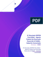 8º Simulado DEPEN Pós-Edital - Gabarito Comentado