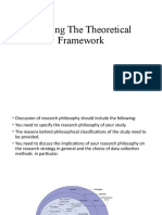Creating The Theoretical Framework