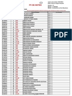 PV de Notes: Année Universitaire 2021/2022