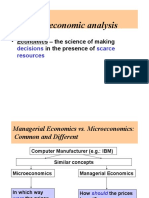 Topic 1. Basics of Economic Analysis: - Economics - The Science of Making