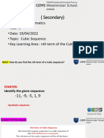 Cubic Sequence