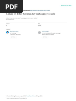 A Study On Diffie-Hellman Key Exchange Protocols