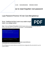 Proxmox VE Reset Password