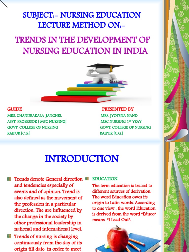 TRENDS IN DEVELOPMENT OF NURSING EDUCATION IN INDIA PDF visual data 2