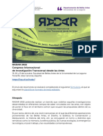 Call For Papers - Radar 2022