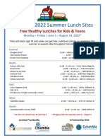 2022 Columbia Summer Lunch Sites