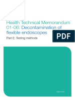 Health Technical Memorandum 01-06:: Decontamination of Flexible Endoscopes