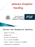 Unit 4 - Exception Handling