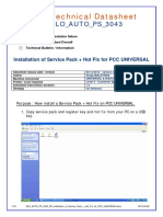 BLO_AUTO_PS_3043_EN_Installation of Service Pack +Hot Fix for PCC UNIVERSAL