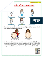 Relojes y tiempo en matemáticas