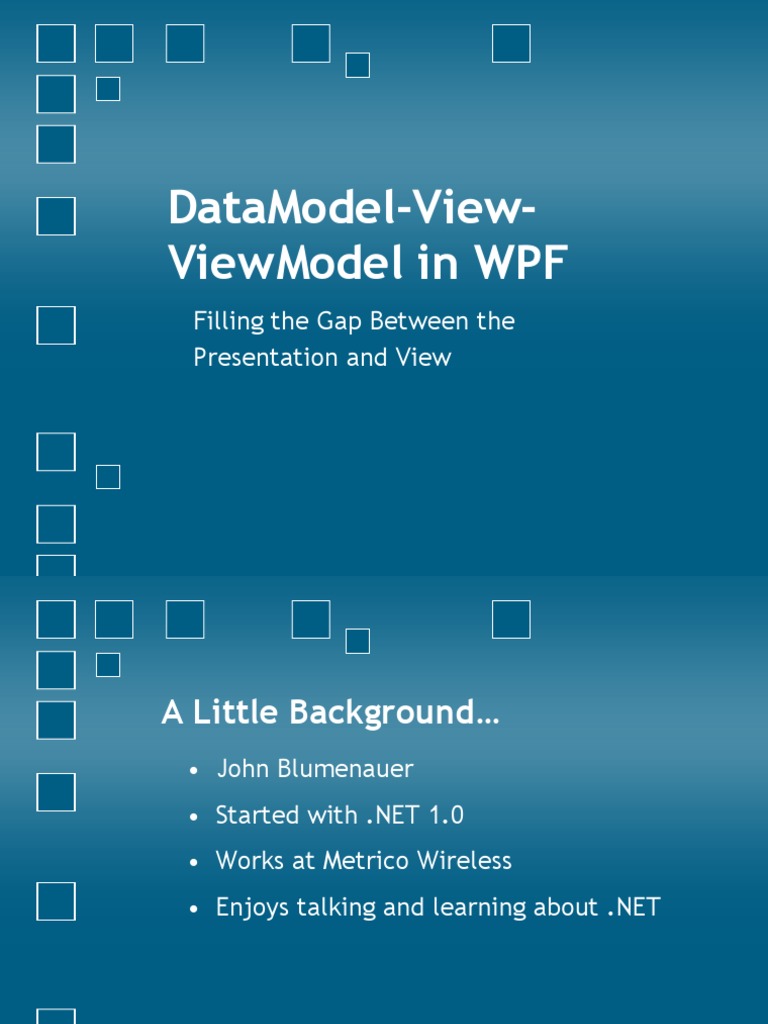 MVVM Pattern in WPF | PDF | Systems Engineering | Information Technology