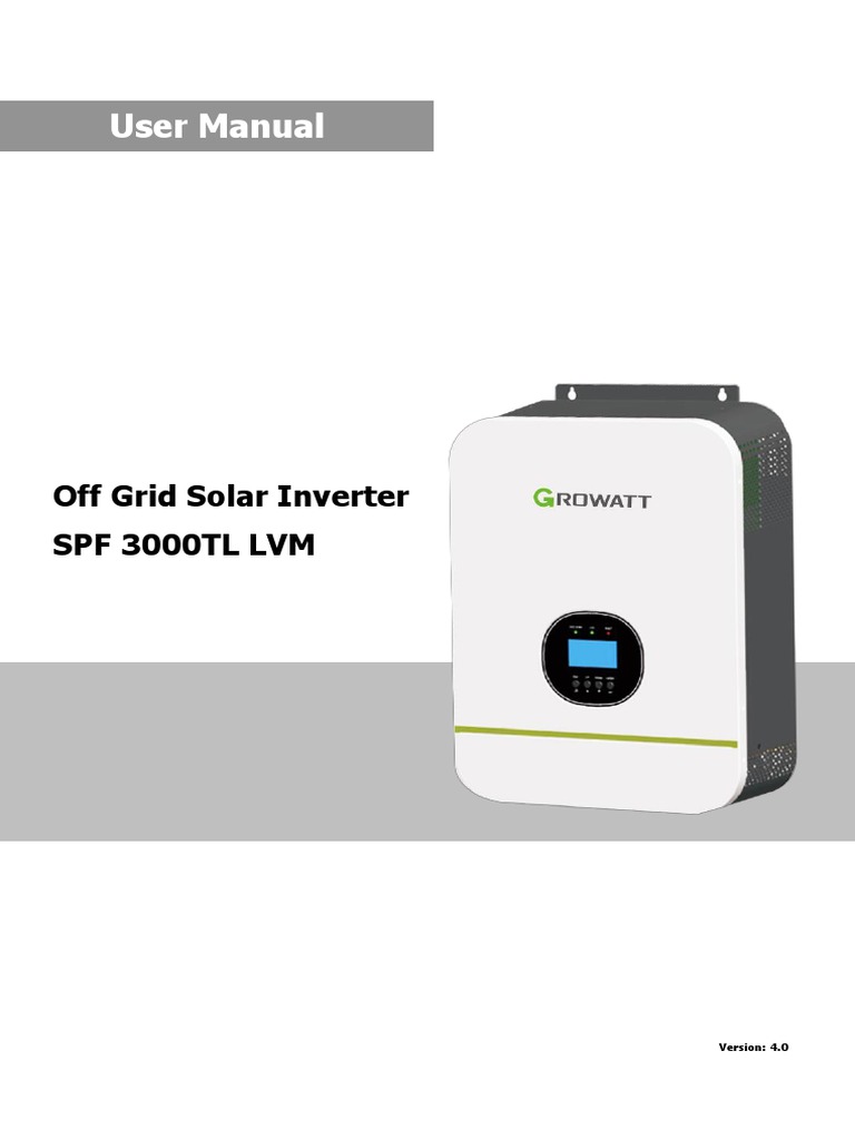 Manual PDF Power Inverter Battery Charger