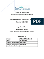 Single Phase Full Wave Controlled Rectifier