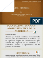 Archivos-Planeacion Tecnica y Administrativa de La Auditoria