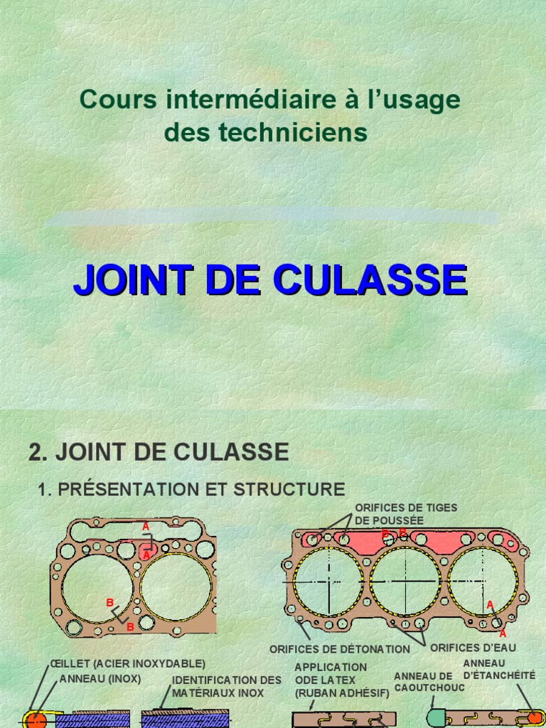 4 Joint de Culasse PDF Acier inoxydable Acier