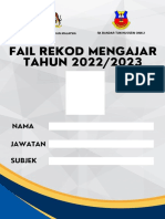 Fail Rekod Mengajar TAHUN 2022/2023: Nama Jawatan Subjek