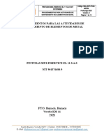MUL-SST-PC02-MRPM PROCEDIMIENTOS OPE. PARA MANTENIMIENTO DE ELEMENTOS DE METAL