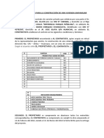 CONTRATO PRIVADO PARA LA CONSTRUCCIÓN DE UNA VIVIENDA UNIFAMILIAR 