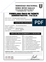 Universidad Nacional Pedro Ruiz Gallo: Datos Del Solicitante
