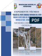 MEMORIA DESCRIPTIVA CONSTRUCCION DEL PUENTE PAMPAMARCA 65 M