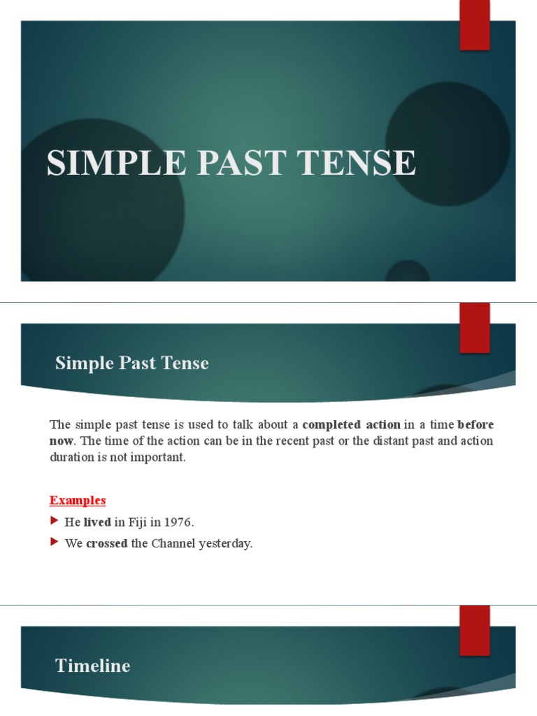 Understanding Simple Past Tense | PDF | Verb | Grammatical Tense