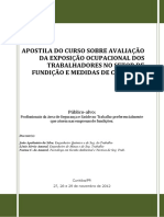 NR 09 - Avaliação Exposção Ocupacional