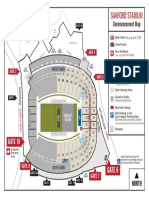 Sanford Stadium Commencement Map
