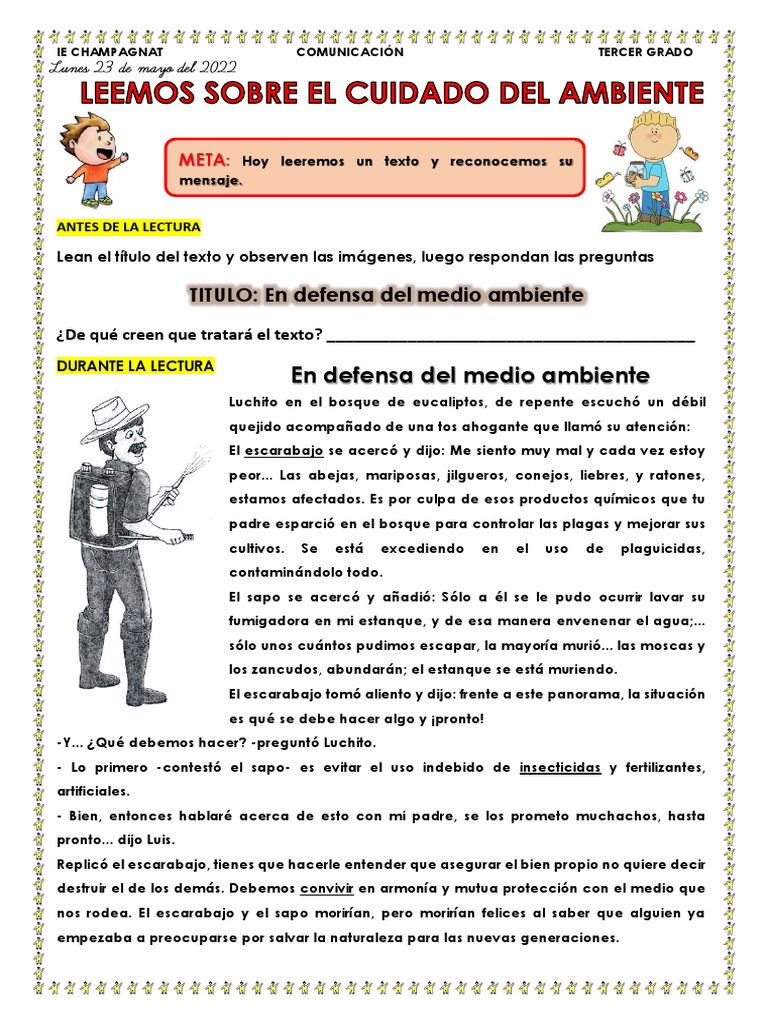 Cuidado del Medio Ambiente para Niños | PDF
