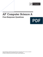 AP Computer Science A: Free-Response Questions