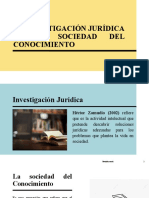 La Investigación Jurídica en La Sociedad Del Conocimiento