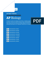 AP Daily Videos Ap Biology PDF