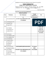 Rekapitulasi Daftar Perizinan (Belum Terisi)