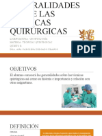 Generalidades Sobre Las Técnicas Quirúrgicas