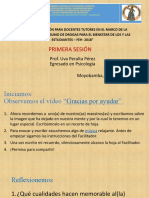 Capacitación para docentes tutores en prevención de drogas