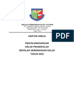 Kertas Kerja Penyelenggaraan Prasekolah 2022