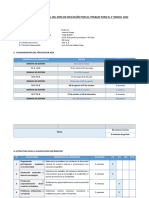 Planificación anual Educación Trabajo 2° grado 2022