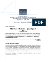 Case Study 2 - MarchÃ©s Efficients