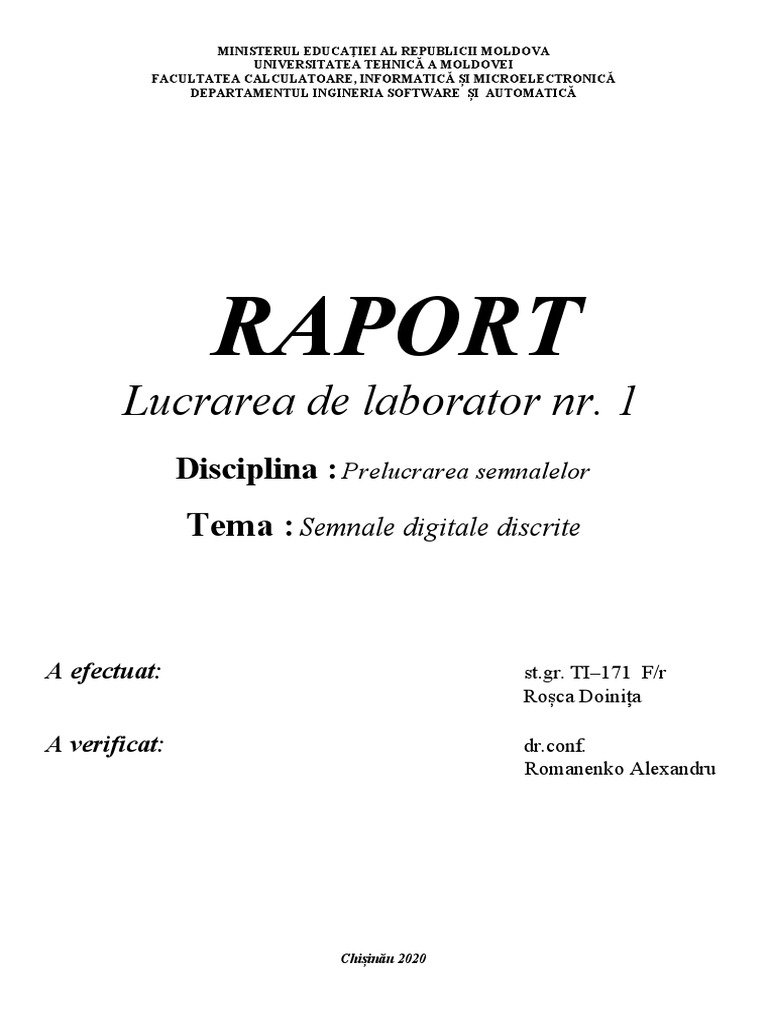 Laboratorul 1 | PDF