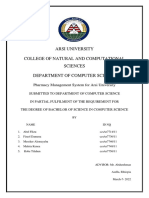 Pharmacy Management System for Arsi University