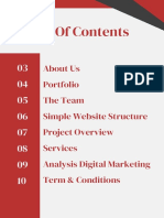 Maroon and White Minimalist Modern Website Development and Digital Marketing Proposal