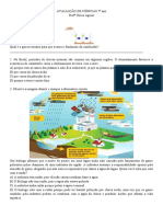 Avaliação de Ciências 7o ano