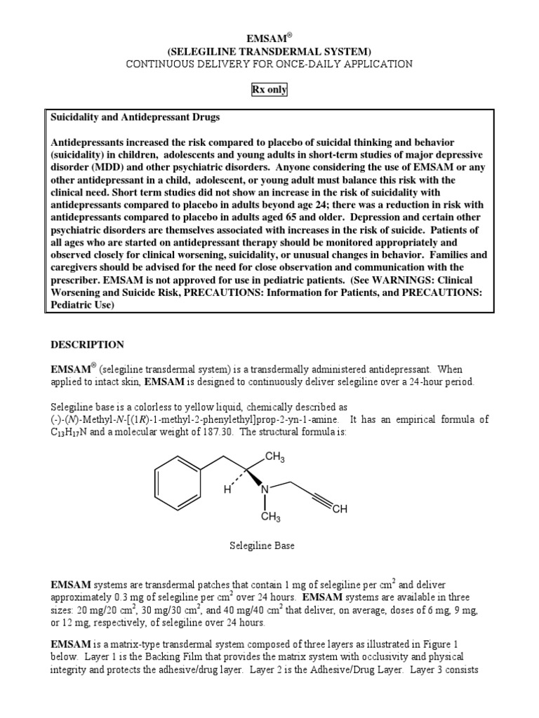 S 002 LBL | PDF | Antidepressant | Major Depressive Disorder