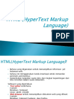 Pertemuan 2 HTML Hypertext Markup Language
