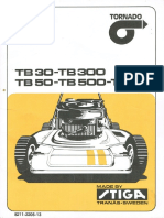Instruktionsbok Gräsklippare Stiga TB30-TB300 TB50-TB500-TA50