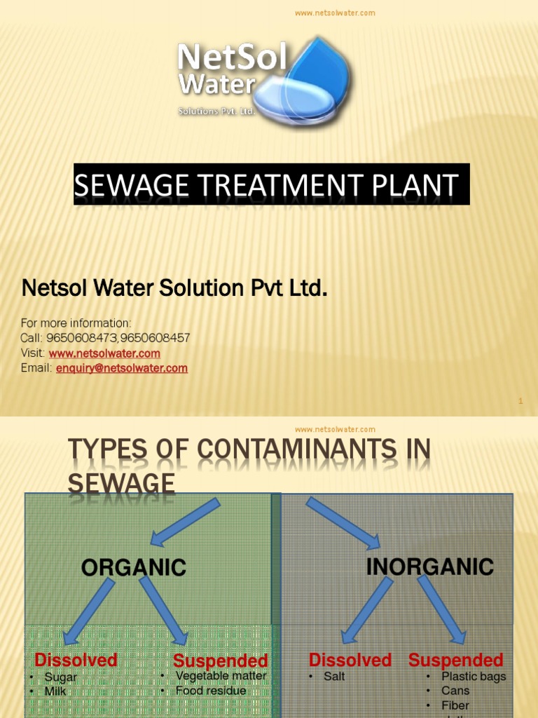 Sewage Treatment Plant Overview | PDF | Sewage Treatment | Water Pollution