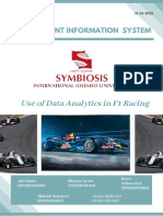 Use of Data Analytics in F1 Racing: Management Information System