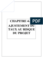 Chap 4.3 - Ajustement Du Taux Au Risque Du Projet