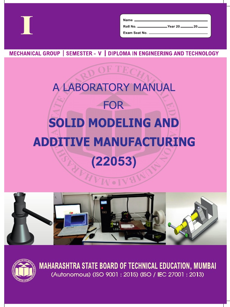Solid Modeling Final - Manual-06!05!19 New by Mail | PDF | Engineering ...